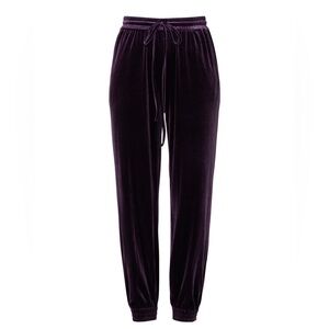 Toccin Purple Velvet Joggers Small (/ Medium) Women's Pants